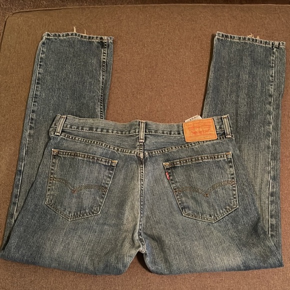 Vintage Levi's 505 Straight Regular Cut Men's Blue Jeans 34 x 30 - Picture 3 of 3